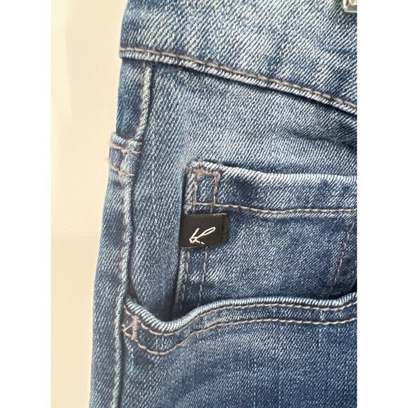 KanCan Midrise Supper Skinny Jeans Womens Size 9/28 NWT Medium Wash Whiskering - Picture 7 of 11